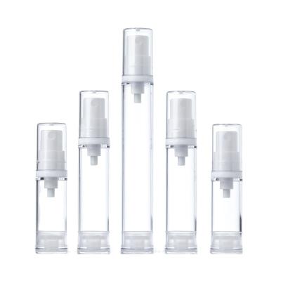 China Pump Bottle Set 5ML 10ML 15ML Cosmetic Airless Clear Bottle With Pump Sprayer Cap For Cosmetic Lotion Bottle Cosmetic Packaging for sale