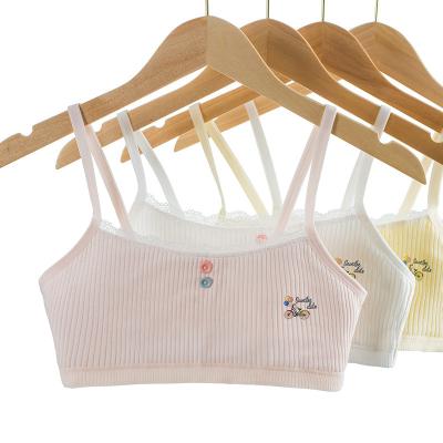 China New children's bra children's cotton-lined underwear girl color underwear cute girl pure breathable print wholesale for sale