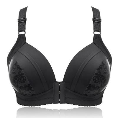 China Hot Selling Antibacterial Breathable Plus Size Push Up Front Open Bra For Women for sale