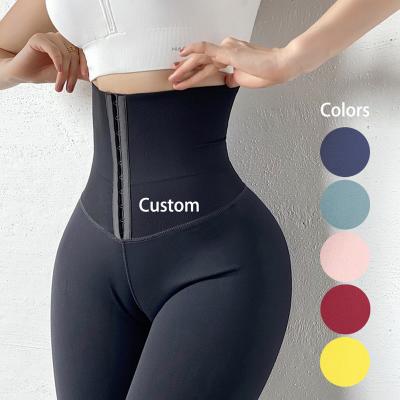 China NANBIN 5 Colors Waist Trainer Yoga Shapewear Yoga Pants Breathable Gaiters Slim Body Leg Shaper Trainer for sale