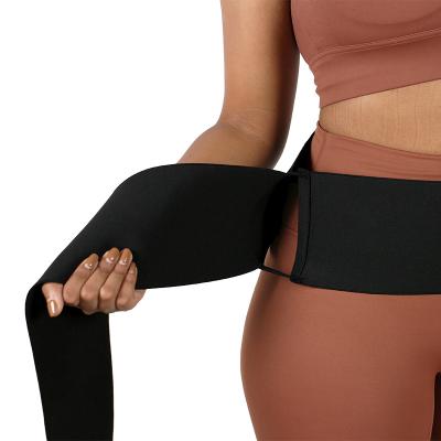 China NANBIN Antibacterial Women Belly Wrap Waist Elastic Shaper Band Belly Slimming Trainer Lose Weight Waist Wrap With Buckle for sale