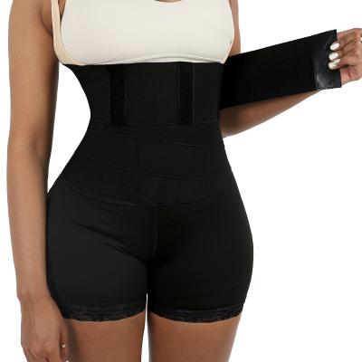 China Antibacterial Woman Antibacterial Women's Big Waist Body Shaper Ladies Underwear Panties Slimming Trainer Shaper Girdle Lace Belly Wrap Waist Shorts for sale