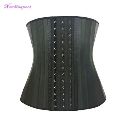 China NANBIN Antibacterial 25 Bones Hot Steel Latex Slimming Underbust Fitness Corset Waist Trainer Cincher for sale