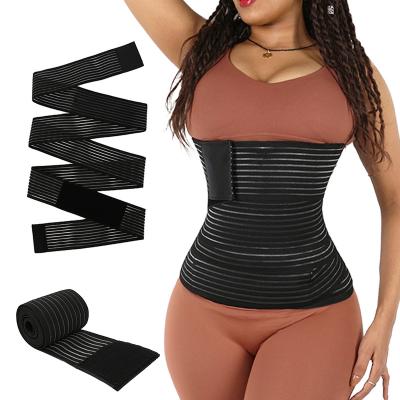 China Nanbin Logo Shapers Bandage Wrap Waist Trainer Elastic Waist Trainer Belt Fitness Plus Size Brown Antibacterial Custom Sports Organization Women Tummy Control Tummy Trainer Belt for sale