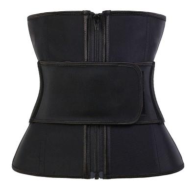 China Custom Trainer NANBIN Logo Single Strap Latex Waist Trainer With Loop Slide Buckle Women's Size for sale