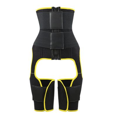 China NANBIN Double Girdle Neoprene Waist Trainer Waist Trainer Thigh Trimmer And Thigh Bands Breathable Women Leg High Slimmers for sale