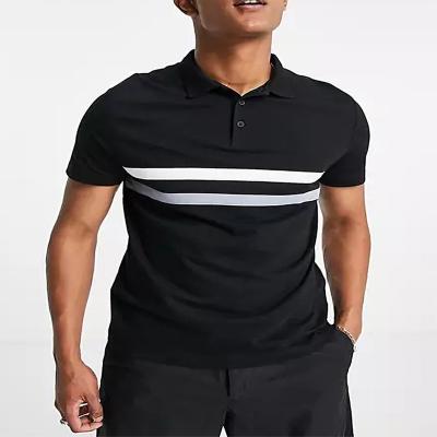 China Custom Made High Quality Anti-Wrinkle Men's Lapel Cotton Top Grade Casual Polo T-Shirt for sale