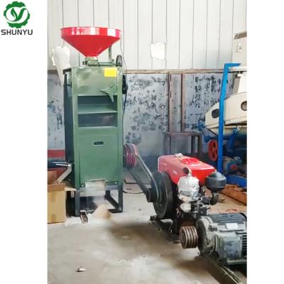 China food & Mini Beverage Plant 12HP Combine Rice Mill Machine For Sale for sale