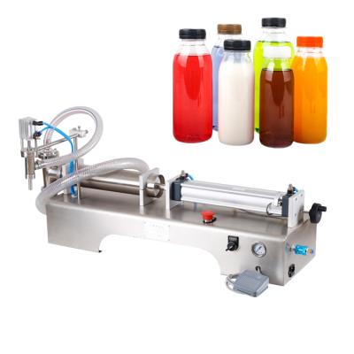 China Pneumatic Beverage Manual Milk Essential Oil Shampoo Carbonated Beverage Lotion Detergent Filling Machine for sale