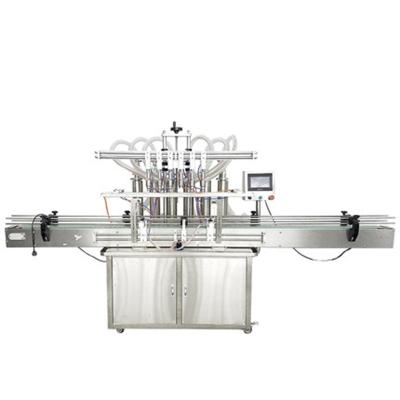 China Beverage High Efficiency Automatic 4/6/10 Heads Sucking Beverage Tableware Liquid Filling Machine for sale