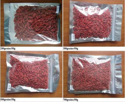 China Dried fruit :Goji berry(wolfberry) 280 grain,350grain and 550Grain for sale