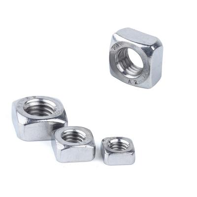 China Water Treatment Carbon Steel ZincPlated  M3 M4 M5 M6 DIN557 Square Nut With Chamfer for sale