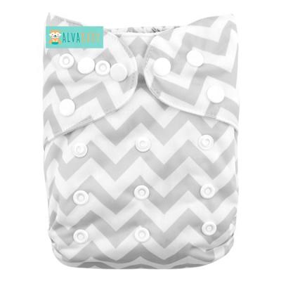 China ALVA One Size Fits All Organic Diaper Printed Bamboo Diapers for sale