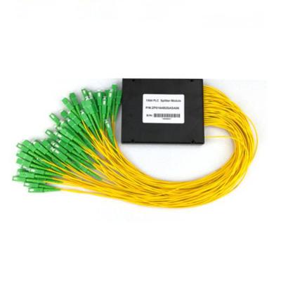 China ABS Box SC/APC 1X64 PLC Fiber Optic Splitter Single Mode FBT Optic Torque for sale