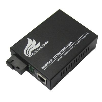 China Fast FTTH 10/100/1000M Ethernet SC 1RJ45 Single Fiber BIDI Optical Media Converter for sale