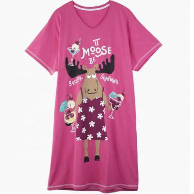 China QUICK DRY Short Sleeve Women's Pajamas Lovely Korean Version Cartoon Pajamas Women's Homewear Large Size for sale