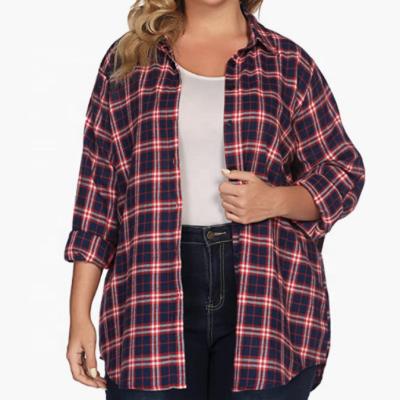 China Retro Long Sleeve Shirt Hong Kong Style Sunscreen Shirt Korean Version Plaid Women's Oversized Loose Brushed Regular Shirt for sale