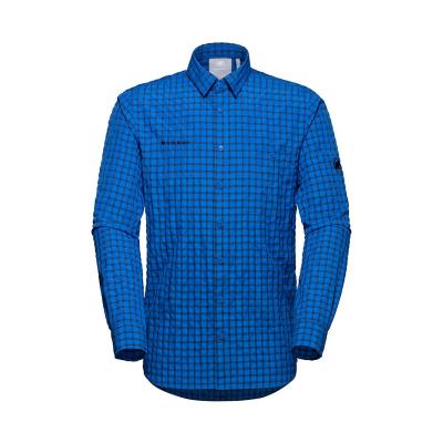 China High Quality Casual Anti-Shrink Plaid Anti-Wrinkle Casual Long Sleeve OEM Service Summer Thin Shirts For Men for sale