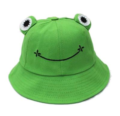 China Fashion Parent-child Frog Bucket Panama Hat Fishing Caps Cute Cartoon Hats For Women Men Outdoor Sun Fisherman Bob Sun Hat for sale