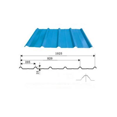 China Light Industrial Vehicles PPGI Color Construction Coated Corrugated Steel Sheet 1025 Full Hard Roof Roofing For Export for sale