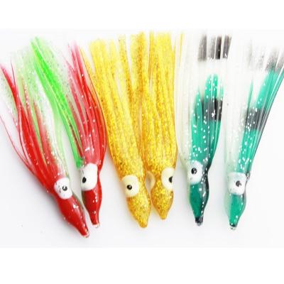 China Outdoor Accessories Fishing Lures Multicolor Squid Edges Octopus Fishing Lures Trolling Set for sale