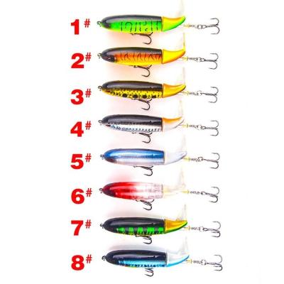 China ABS 13G/10CM Road Lure Fish Baits With Propeller Tractor Hard Bait Water Pencil Artificial Bait Floating Outdoor Fishing Tackle for sale