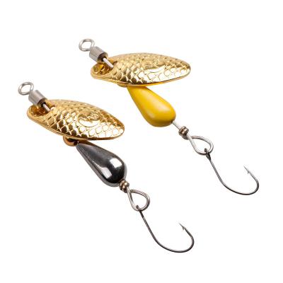 China Wide Compound Spinner Copper Lure Spangle Bait Fish Shaped Spinning Sequins Fish Spinner Baits Trout Spoon. for sale