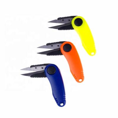 China Outdoor Activities Fishing Multifunctional Line Equipment 1PCS Mini Fishing Portable Plastic Scissors Cutter Fishing Tackle for sale