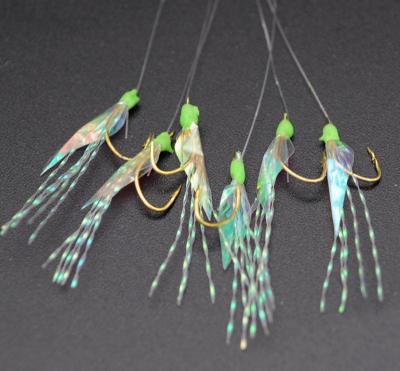 China Newest Model Shareshark Sea Fishing Lure Flasher Sabiki Multicolor Luminous Beads Sabiki 6 Hooks Sabiki Installation for sale