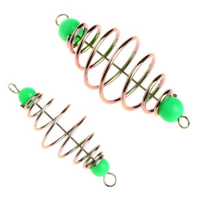 China 10 Pcs/Set Bait Spring Lure Tackle Stainless Steel Inline Hanging Feeder #20/12 FE1 for sale