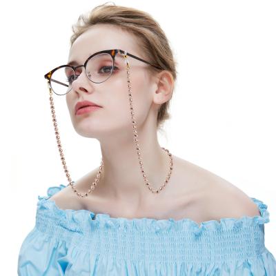 China Luxury Drop Shipping Retro Baroque Freshwater Glasses 70cm Lanyard Female Chained Pearl 4 Colors Maskholder Women for sale