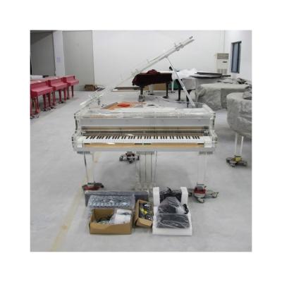 China Top Quality Mechanical Grand Piano 88 Mechanical Decorative Clear Acrylic Keys With Led for sale