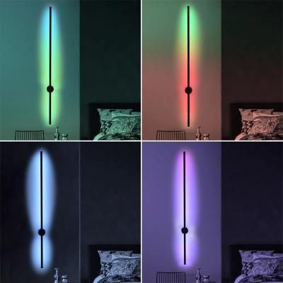 China Bedroom Wall Light RGB Modern Led Linear Wall Lamp Nordic Wall Lamp for sale