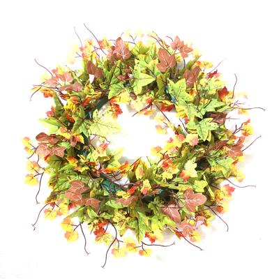 China Naturale Handmade Diy Handmade Autumn Farmhouse Indoor Halloween Wreath for Home Decoration for sale