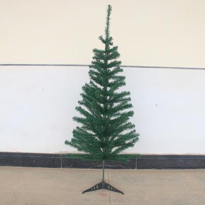 China Light Up Atmosphere 120CM Christmas Tree With PVC Large Artificial Christmas Tree Ornaments Holiday Decorations for sale