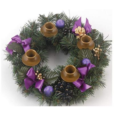 China PVC Factory Wholesale Handmade Christmas Candlestick Garland Christmas for sale