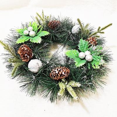 China Wholesale High Quality Environmental Friendly Christmas Wreath Customized Decoration Pine Cones Needle Garlands for sale