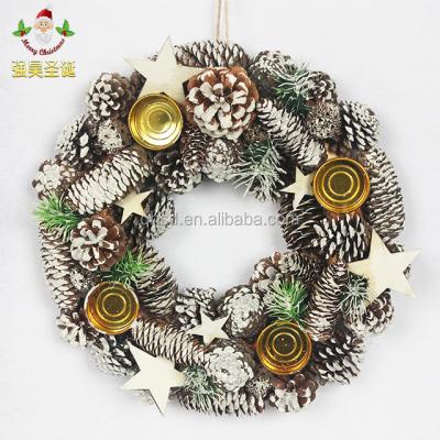 China Factory Wholesale Natural Material Handmade Christmas Candlestick Garland Eco - Friendly for sale