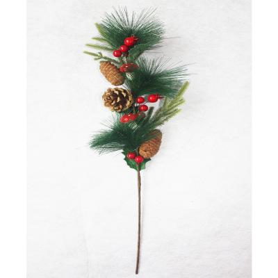 China Factory Wholesale Handmade Christmas Tree Branches Pinecones And Berries Eco - Friendly for sale