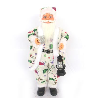 China Light Up Atmosphere Maker Supply 60cm Plastic Santa Claus Christmas Ornaments Santa Claus Decoration for sale