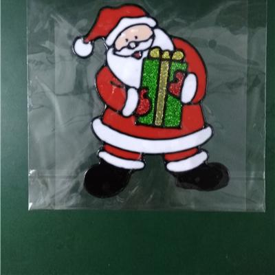 China Light Up Atmosphere 2022 Newcomers PVC Christmas Custom Window Decal Decor Stickers Waterproof For Window for sale