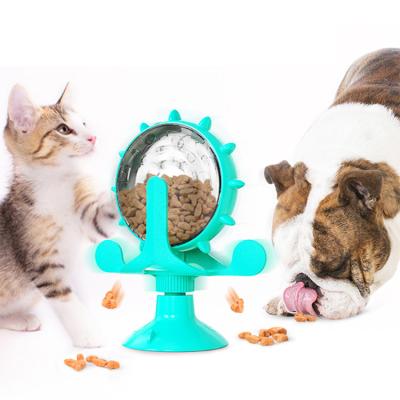 China Viable Custom Rotating Pet Dog Cat Logo Toys Slow Driver Cat Toy Whirl Circle Pet Toys Driver Dog Bowl Pet Toys for sale