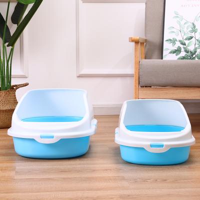 China HAOJI Viable Luxury Cat Toilet Box Large Small Cat Litter Boxes Twilight Litter for sale