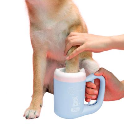 China Viable Wholesale Custom Automatic Pet Paw Washer Cup Pet Dog Paw Cleaner Pet Grooming Tool for sale