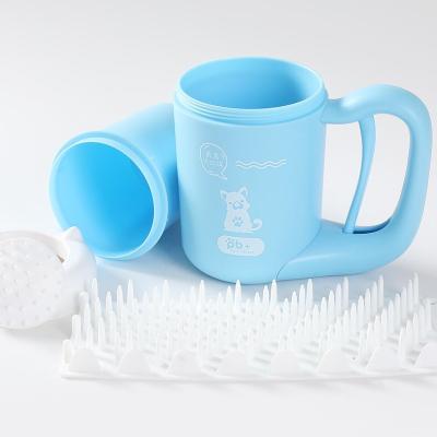 China Viable Automatic Portable Dog Paw Cleaning Cup Pet Dog Paw Cleaner Paw Plunger For Dogs for sale