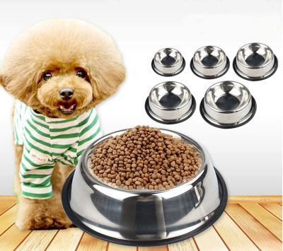 China Automatic Custom Pet Rolls Feeder Stainless Steel Dog Bowl Cat Pet Dog Water Bottle Stainless Steel Dog Bowls for sale