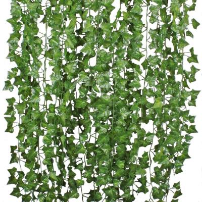 China Modern Simulation Rattan Leaves Party Wedding Holiday Christmas Home Wall Decoration Factory for sale