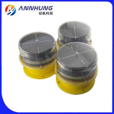 China Polycarbonate Solar Aviation Obstruction Lights 20fpm Monocrystalline for sale