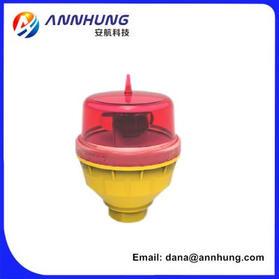 China Anti UV Solar Aviation Obstruction Light GPS Sync Monocrystalline Silicon for sale