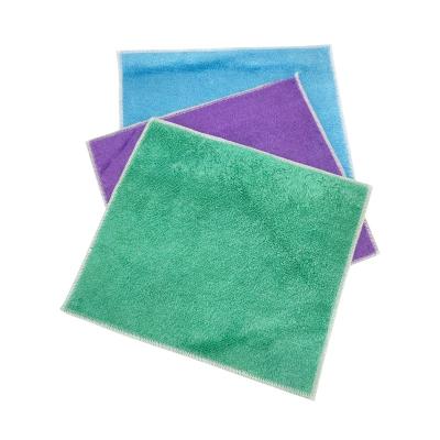 China Viable Sustainable Bamboo Fiber Dish Towel Cloth Kitchen Cleaning Absorbent Grease Anti Mopping Rags Bamboo Fiber Cloth for sale